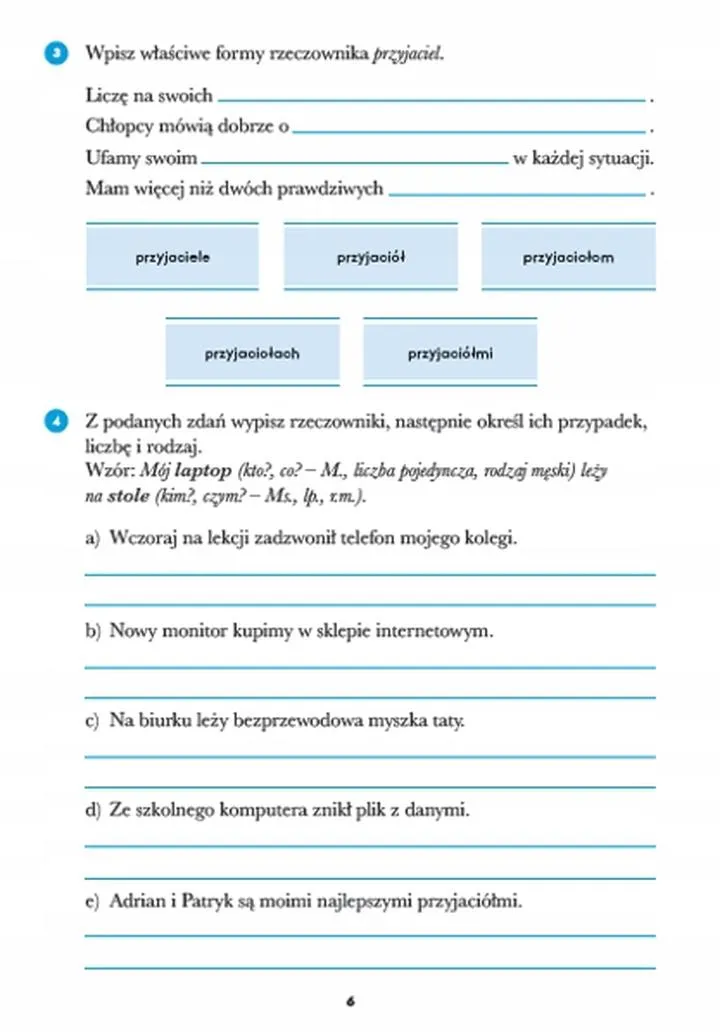 Ćwiczenia do języka polskiego