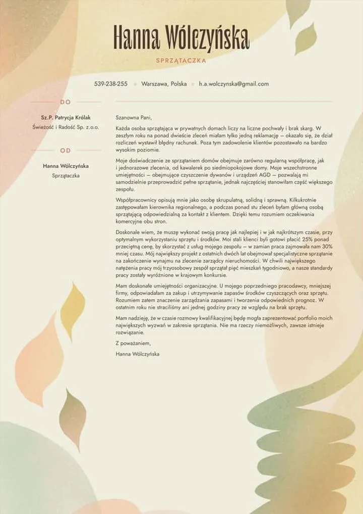 Odpowiedzialności sprzątaczki